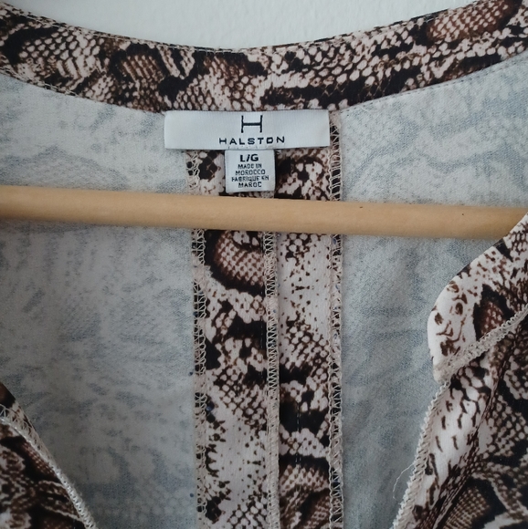 NWT Halston Snakeskin Pattern Tunic Dress - Picture 8 of 11